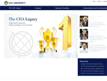Tablet Screenshot of en.cha.ac.kr